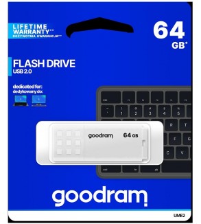 GoodRAM Pendrive 64GB UME2 white USB 2.0 - retail blister - UME2-0640W0R11