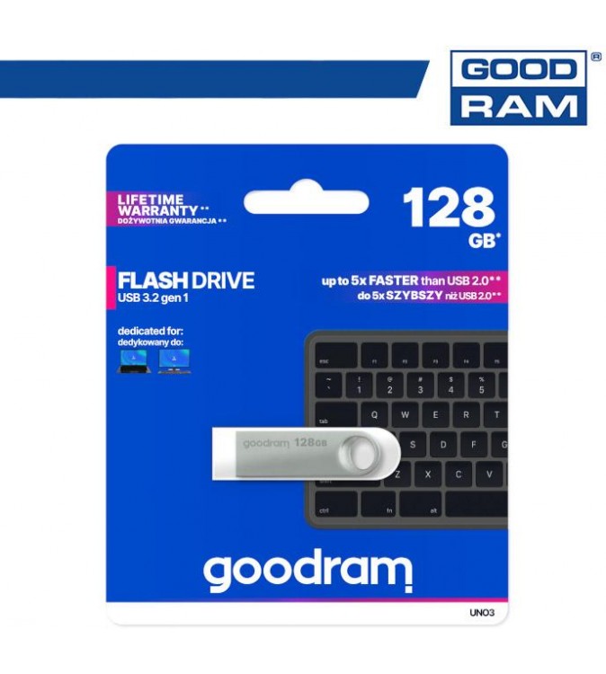 GoodRAM Pendrive 128GB UNO3 USB 3.2 - retail blister - UNO3-1280S0R11