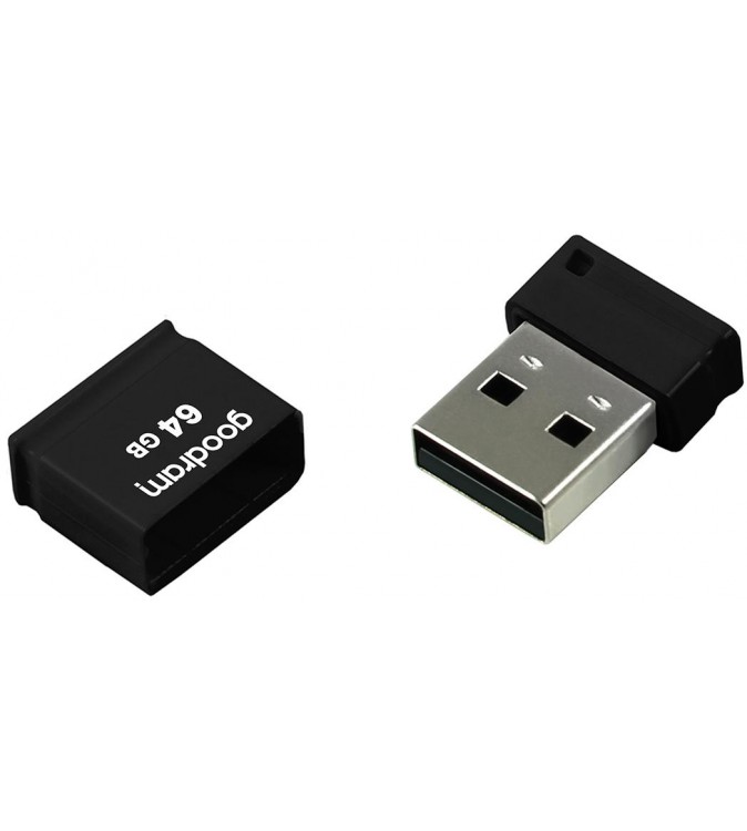Goodram Pendrive UPI2 64GB USB MINI 2.0 blk - retail blister - UPI2-0640K0R11