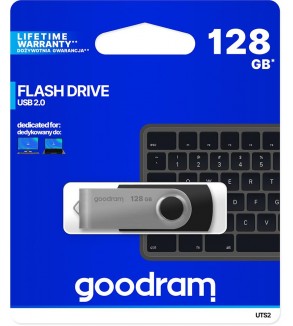 GoodRAM Chiavetta/Pendrive USB Twister 128GB nera USB 2.0 - UTS2-1280K0R11