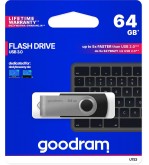 GoodRAM Pendrive 64GB UTS3 BLACK USB 3.0 - retail blister - UTS3-0640K0R11
