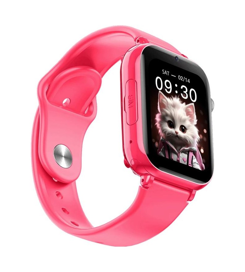 Smartwatch FW59 Kiddo 4G Nano Sim Rosa GPS S.o.s. e Videochiamate