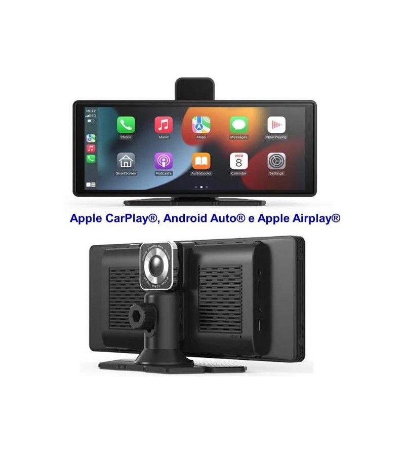 Schermo Maxcom MC01 Vibe Apple CarPlay Android Auto e Apple Airplay Dash Cam